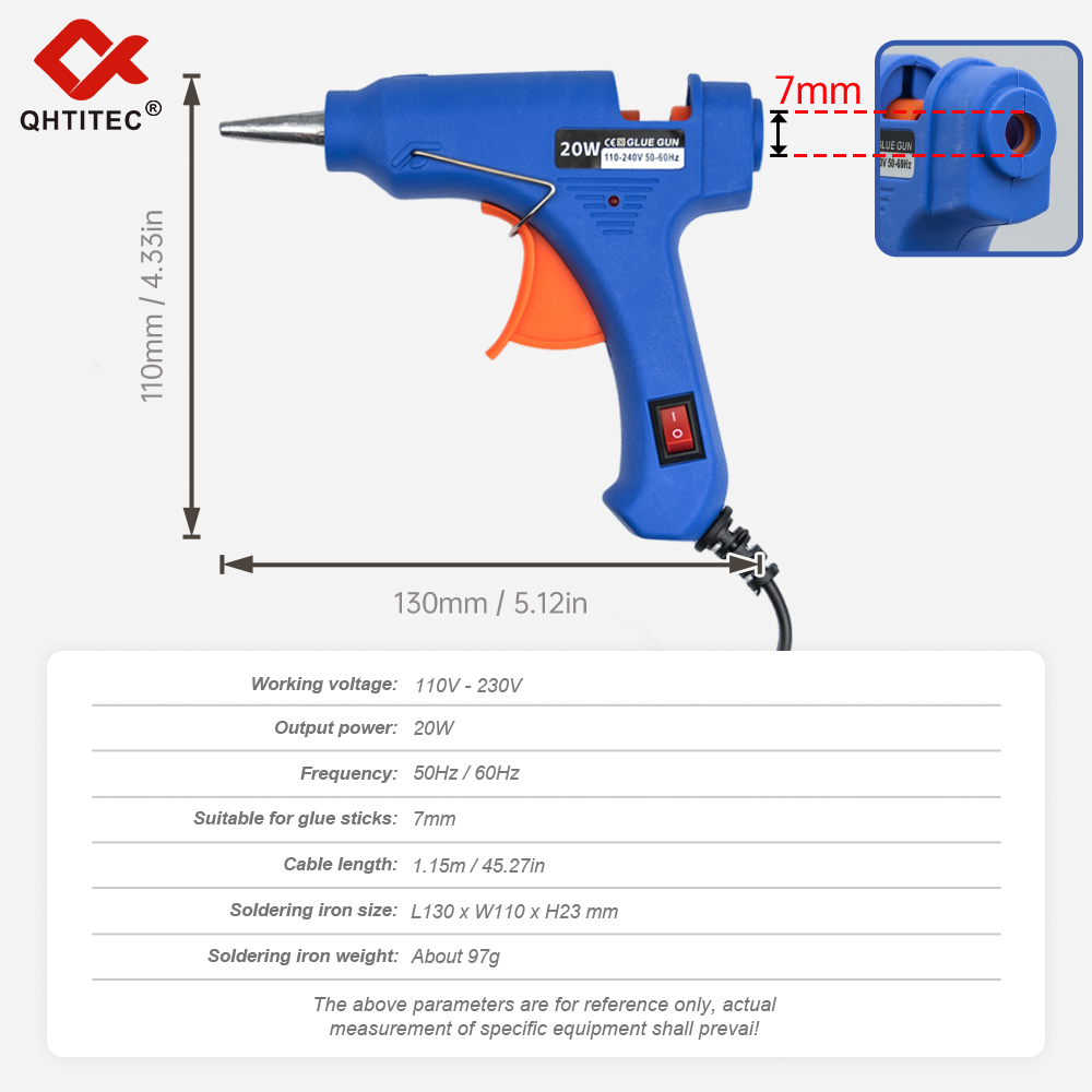 JCD 20W Hot Melt Glue Gun With - Heat Gun Small recension och pris
