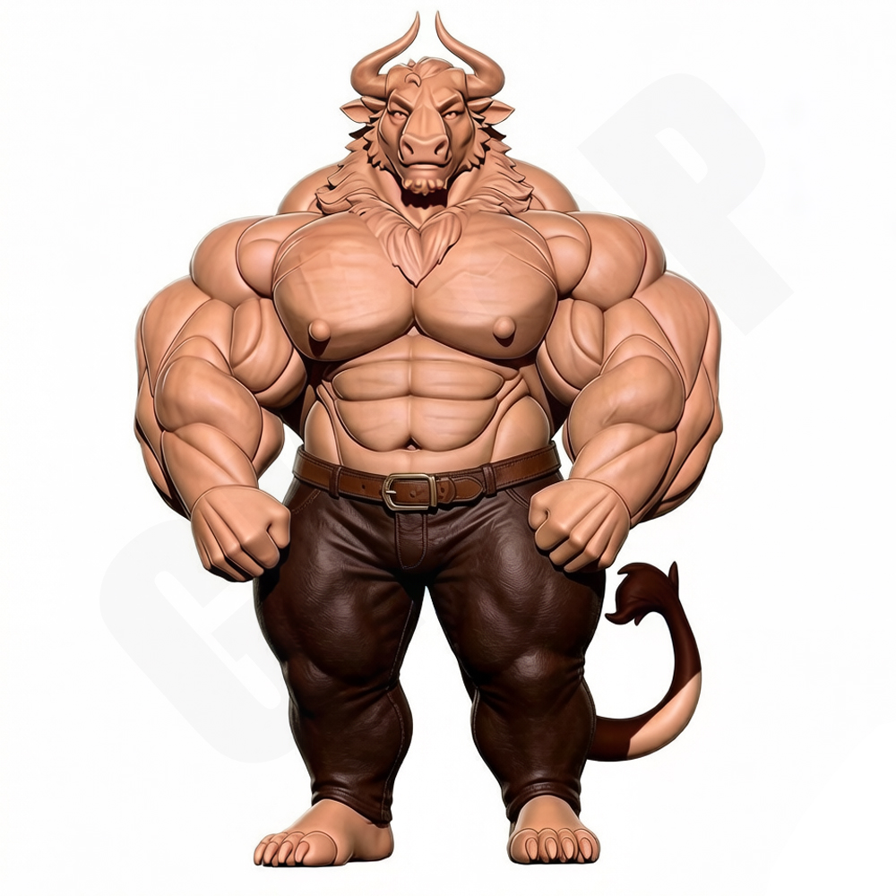 Hunky Fitness Muscle Bull 1/24 - Resin Craft Ideas recension och pris
