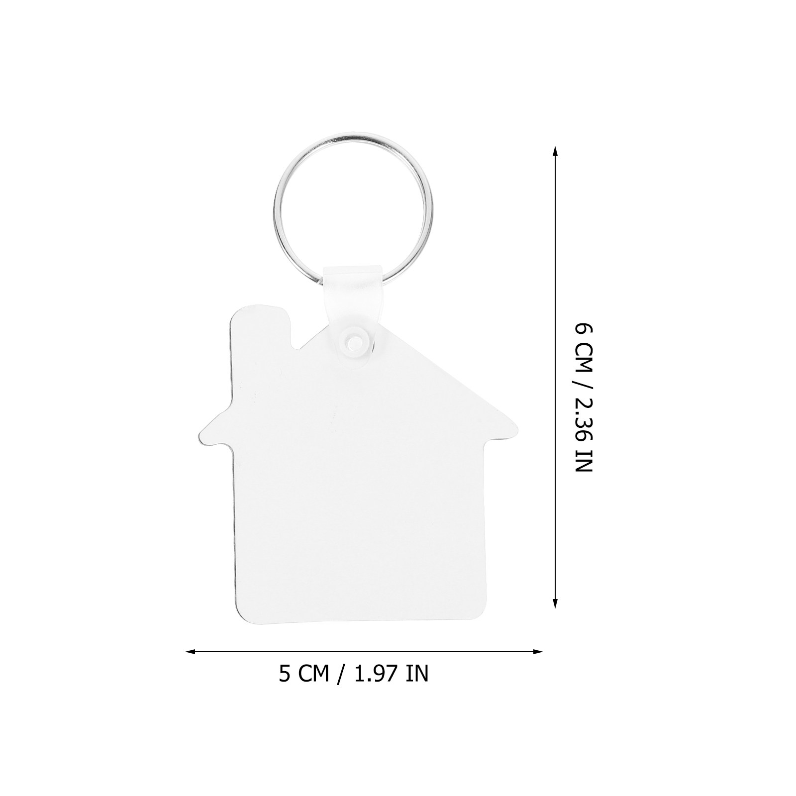 5Pcs Sublimation Keychain Blan - Wood Ring Blank recension och pris