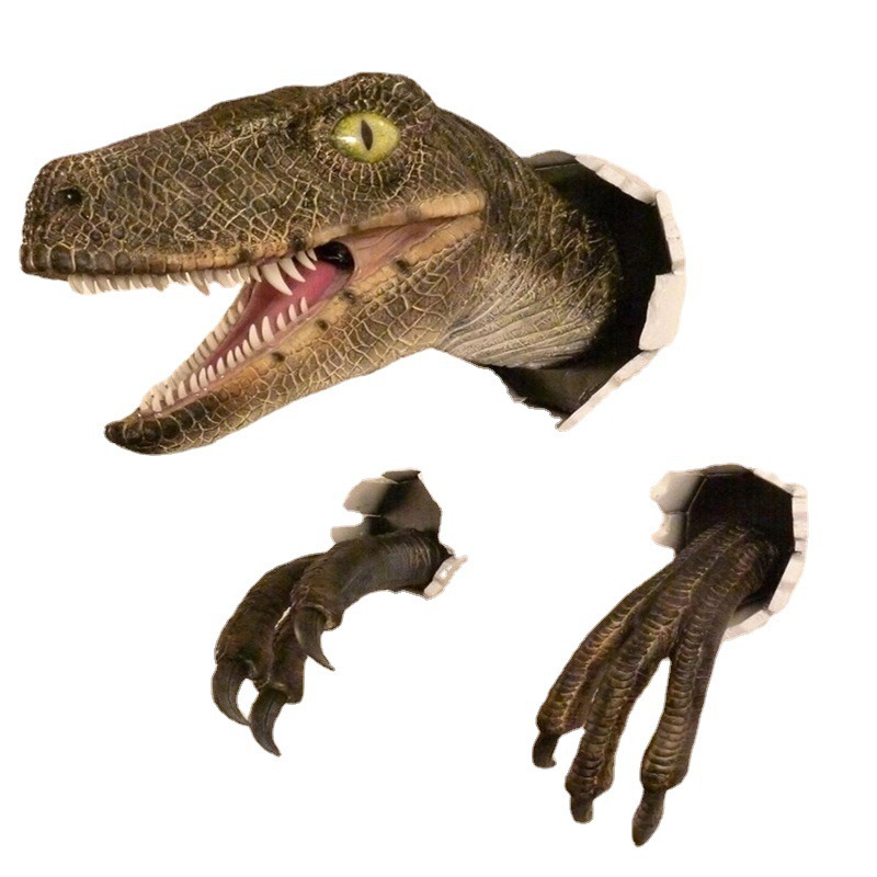 Dinosaur Ornaments Broken Wall - Resin Craft Ideas recension och pris