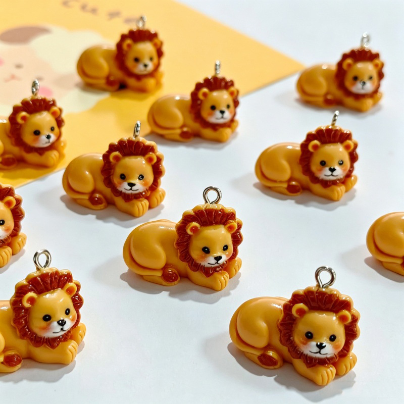 6Pcs Resin Simulation Cute Lio - Resin Crafts Diy recension och pris