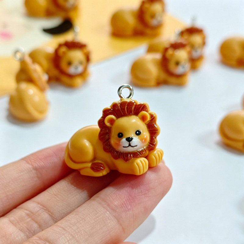 6Pcs Resin Simulation Cute Lio - Resin Crafts Diy recension och pris