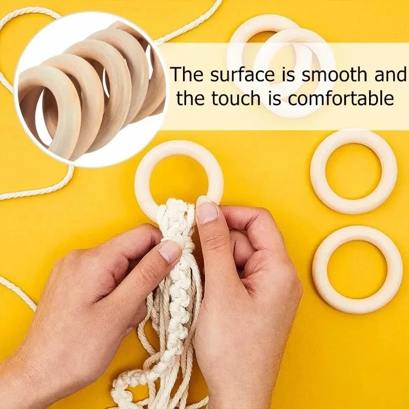 Unfinished Wood Rings Smooth N - Wood Ring Blank recension och pris